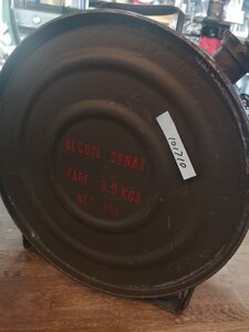 フランス軍放出品　丸形燃料缶　ジェリカン　101710