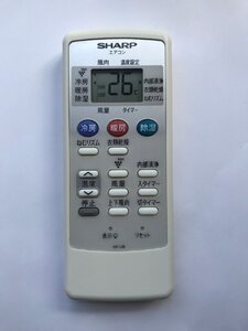 【電池付き】★中古★シャープ(SHARP)　A817JB　エアコン　エアコンリモコン　クーラー　クーラーリモコン