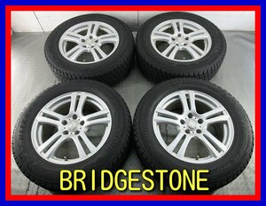 ■中古タイヤホイール■　weds JOKER 17インチ 7J +40 5H 114.3 BRIDGESTONE DM-V2 225/65R17 102Q ハリアー ４WD ST 激安 送料無料 J575