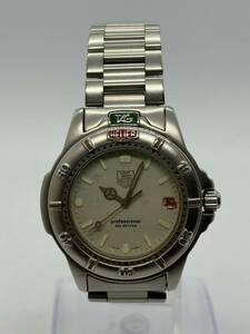 【1円スタート】タグホイヤー 不動 クオーツ 腕時計 TAG HEUER 999.706A プロフェッショナル 日付 銀色 純正ブレス