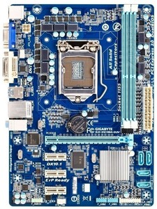 美品 GIGABYTE GA-H61MA-D2V マザーボード Intel H61 LGA 1155 第2世代・第3世代 Core i7/i5/i3 MicroATX DDR3