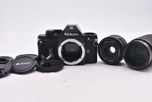 NIKON ニコン EM / Nikon LENS SERIES E 35mm F2.5 / NIKKOR Zoom 75-150mm F3.5 カメラ レンズ(t8235)