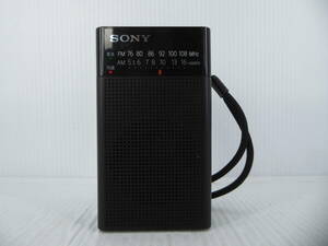 ★☆SONY ワイドFM対応 FM/AMコンパクトラジオ ICF-P26 動作品 オマケ新品電池付き☆★