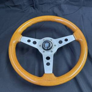 24札/A030584-1/YK3000/B021-141/　ステアリング　NARDI ND TORINO　ウッドステアリング　直径約36㎝