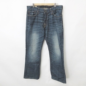 Abercrombie&Fitch アバクロンビー＆フィッチ デニム パンツ ジーンズ ロング ボタンフライ インディゴ W32 L32 24040501S