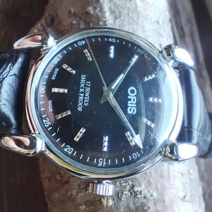 ●希少！●オリス■ORIS 手巻き機械式1980年代ヴィンテージメンズ腕時計アンティーク即納　男性人気ブランド