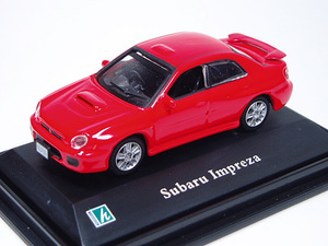 ■カララマ■スバル インプレッサ WRX（1/72スケール）HONGWELL Cararama ホンウェル 赤色 SUBARU IMPREZA