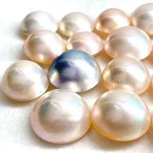 1円〜!!〔マベパールおまとめ152ct〕j 約30.4g mabe pearl パール 半円真珠 ジュエリー jewelry ルース 裸石 宝石 w4ま122