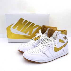 ★中古★【箱傷み】NIKE(ナイキ) WMNS AIR JORDAN 1 RETRO HI OG エアジョーダン 1 ハイ スニーカー 29.0cm US12 FD2596-107★【AP126】