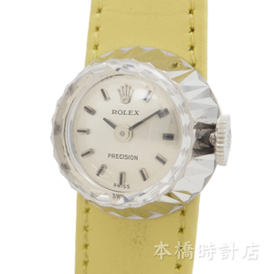 【中古】K18WG　ロレックス　ROLEX　カメレオン　プレシジョン　2025　Cal1400　1960年代　替えベルト付　OH済み