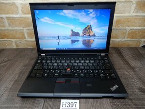 397☆Windows10-32bit★Core i3★高速SＳＤ搭載★メモリ４G★無線ＬＡＮ★12Ｗ液晶モバイルノート★Lenovo★ThinkPad X230i