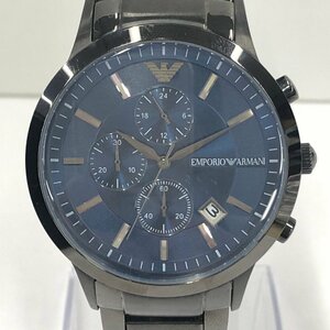 EMPORIO ARMANI エンポリオアルマーニ 腕時計 11215 251901 クオーツ 稼働品 箱・コマ付き【CKAQE035】