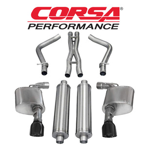 CORSA クライスラー300C SRT 2012-2014年 6.4L V8 CAT-BACK エキゾースト ブラックTip 正規品