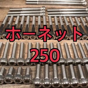 ステンレス製 ホーネット250 MC31 左右エンジンカバーボルト 合計29本