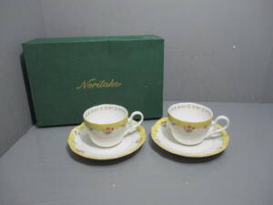 未使用★Noritake★ノリタケ TRUE LOVE トゥルーラブ Y6787 9438 カップ＆ソーサー ペアセット