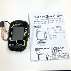 X223-M26-927 Shot Navi ショットナビ NEO2 Lite GPS ゴルフナビ 説明書付属 通電確認済み