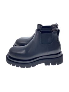 BOTTEGA VENETA◆サイドゴア/ブーツ/38/BLK/ラグブーツ/lug boots//