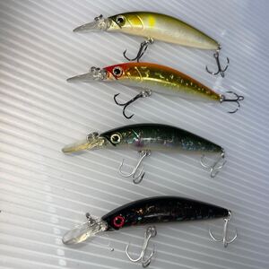 1円出品 リップインベイト 4点セット LIP-IN-BAIT リップインベイト メガバス MEGABASS ルアー ミノー 淡水用 フィッシング 釣り具 バス