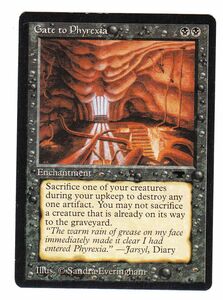 ●MTG● AQ Gate to Phyrexia(英語)