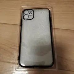 iPhone11 クリアケース　黒縁