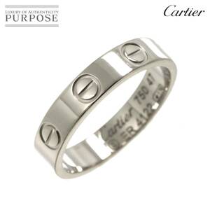 カルティエ Cartier ミニラブ #47 リング K18 WG ホワイトゴールド 750 指輪 Mini Love Ring 90234007