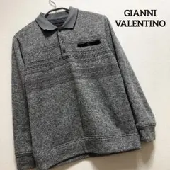 GIANNI VALENTINO ジャンニバレンチノ 長袖 ポロシャツ Lサイズ