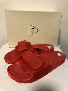 新品 adidas CHANCLETAS HU SLIDES 26.5cm 定価13,200円 PHARRELL WILLIAMS 2020年製 サンダル pw アディダス us8 red 赤 レッド