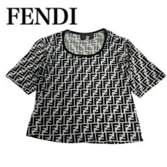 FENDI フェンディ カットソー Tシャツ ズッカ 半袖 40サイズ