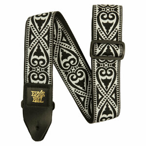 アーニーボール ストラップ ERNIE BALL 5345 JACQUARD STRAP BLACK HEART ギターストラップ