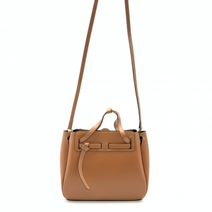 LOEWE ロエベ LAZO MINI ラゾミニ 329.74.Z71 2WAY ショルダーバッグ ハンドバッグ カーフレザー ブラウン レディース 管理RT27619