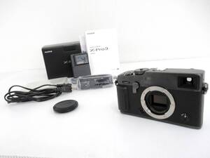 【FUJIFILM/富士フイルム】子③1//X-Pro3 TITANIUM/元箱.説明書.充電器.バッテリー他付属付き/防湿庫保管