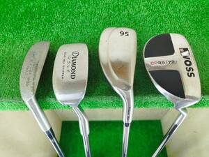 【ジガー・チッパー4本セット】ARIGA/DIAMOND GOLF/POWER BILT/WOSS　JIGGER CHIPPER