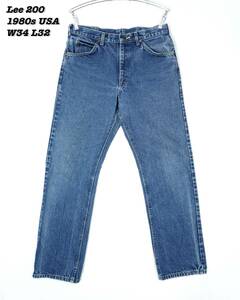 Lee 200 INDIGO DENIM PANTS USA 1980s Lee24004 Vintage リー デニムパンツ ジーンズ アメリカ製 1980年代 ヴィンテージ ユニオンメイド