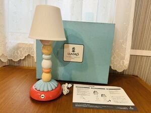 【未使用】LLADRO リヤドロ Firefly Lamp ファイヤーフライランプ コードレスタイプ テーブルランプ ペールブルー スタンドライト 