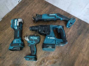 makita マキタ 18V 電動工具　まとめ　TM52D TS141D HR244D JR184D ジャンク ディスクグラインダ 充電式