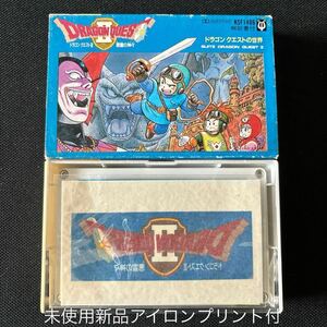 ■ドラゴンクエスト2■アイロンプリント付■33年前の中古カセットテープ良品■全画像を拡大して必ずご確認願います