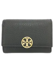 TORY BURCH 2つ折り財布 レザー ブラック 無地 レディース 140912