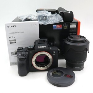 1円〜 SONY ソニー α7III ミラーレスデジタル一眼カメラ ILCE-7M3K 他レンズ1点 箱付 動作確認済 y190-3400487【Y商品】