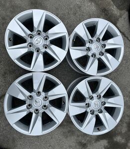 17X7.5J PCD 139.7 6H ET 25 ランクル150系 プラド 純正アルミホイール 4本 セット ランドクルーザープラド ハイエース 等