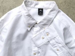 mont-bell [コアスパン オックスフォード ボタンダウンシャツ] XL モンベル 2104693 メンズ 長袖 白 ホワイト