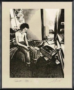 シド・ヴィシャス(Sid Vicious)Smashed Hotel Room 限定200枚 （オベイ） 額装品