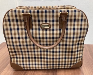 ☆在庫処分 大特価☆【Aquascutum アクアスキュータム ボストンバッグ チェック柄】キュート ファッション トラベル 旅行 遠出 鞄 754