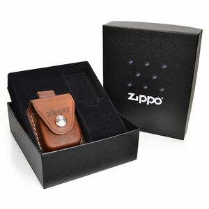 ZIPPO ギフトセット 革製ポーチ/ギフトボックス LPLB [ ブラウン ] | ジッポー オイルライター ギフトケース