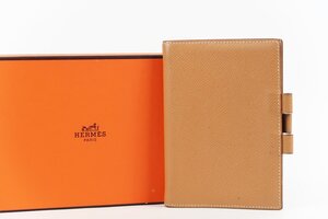 【美品】HERMES エルメス アジェンダGM □D刻印 手帳カバー 小物 ブラウン系【QR65】