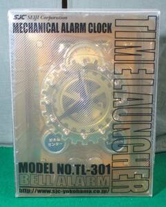 【希少】SJC SEIJI Time Launcher MODEL TL-301 BELL MECHANICAL ALARM CLOCK 目覚まし 時計 箱 取説付 メカニカル アラーム クロック/根