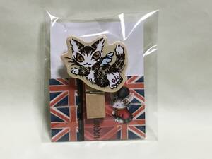 即決も★わちふぃーるど 猫のダヤン 非売品　木製ピンチ　エンジェル　洗濯ばさみ　ノベルティ　新品・未使用　ねこ・ネコ