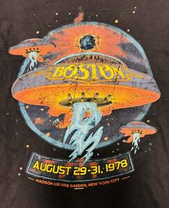 お宝レア　BOSTON バンドTシャツ　ネイビー　サイズ表記不明