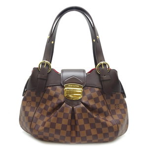 ［飯能本店］LOUIS VUITTON LV ルイ・ヴィトン システィナ PM N41542（廃番） ショルダーバッグ ダミエ エベヌ（ブラウン系） DH79747