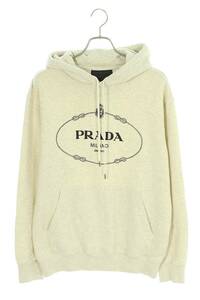 プラダ PRADA 23AW UJL24B サイズ:S ロゴコットンフリースパーカー 中古 OM10