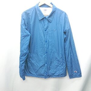 ◇ Champion チャンピオン 長袖 ジャケット サイズMEDIUM ブルー メンズ E